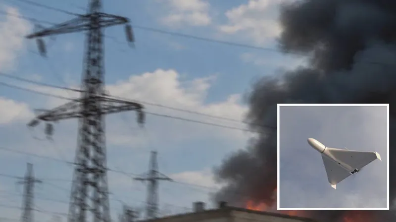 אזור דניפרו: רחפנים של רוסיה תקפו את מבני "רשתות החשמל של דניפרו" שבבעלות DTEK, התלקחתו